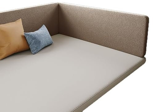 Gepolsterte Wandpaneele, selbstklebend, Kopfteil für Wand, Wandkissen, für Zuhause, Hotel, Schule, Braun, 200 x 45 x 3 cm
