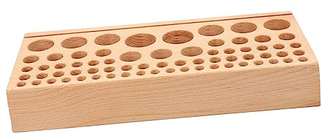 NUOBESTY 68fori Portautensili per Artigianato in Pelle Banco Portautensili Multiforo per Cucire Diversi Tipi Pelle Tela Telone o Altri Progetti Scatola in