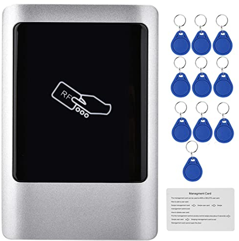 RFID Leser Outdoor Metallgehäuse, Wasserdicht IP65, Touchscreen Zugangskontrolle, 15000 Nutzer - Schnittstelle, Türöffner Funktion, Für Büro und Industrie (IC)