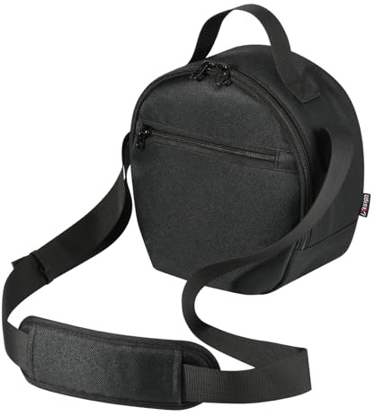 TXEsign DJ Headphone Case with Adjustable Shoulder Strap Accessory Pocket Storage Bag for Headphone Headset