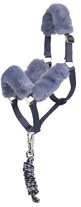 LeMieux Hobby Horse Spielzeug, Komfort-Halfter und Führstrick, Marineblau