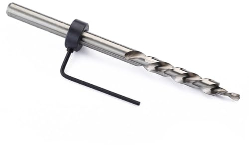 MOKKHNB Broca Redonda de Acero de Alta Velocidad de 9,5mm para Mampostería y Madera, Diseño Largo y Resistente para Taladros Eléctricos en Albañilería y Metal