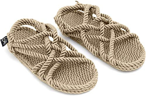 Nomadics JC Unisex-Erwachsene Sandale aus Seil Camel, 42