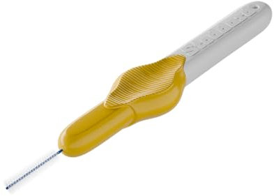 Stoddard 25 ICON Interdental Brushes. Value Pack. All with extendable Handles. Choose from Four Different Sizes Floss, Toothpick, Plaque, Tartar Removal Oral Hygiene Dental Brush - Yellow 0.7 mm
