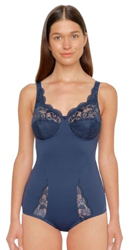 SUSA Damen Body ohne Bügel - Latina 6538 - Bequeme Shapewear Mieder für Frauen - Figurschmeichelndes Design - Ideal für Alltag & besondere Anlässe - Marine, 95D