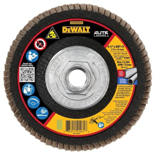 DeWalt DWA8282H 80 g T29 XP ceramica disco abrasivo, 4 – 1/5,1 cm x 5/20,3 cm