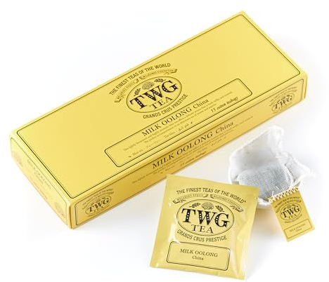 TWG Tea | Milk Oolong | Oolong Tea | 15 Hand Sewn Cotton Teabags | Gift Set