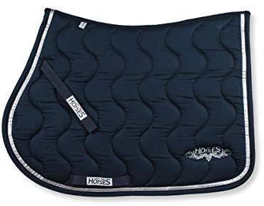 Horses Glam Sattelunterlage Blue