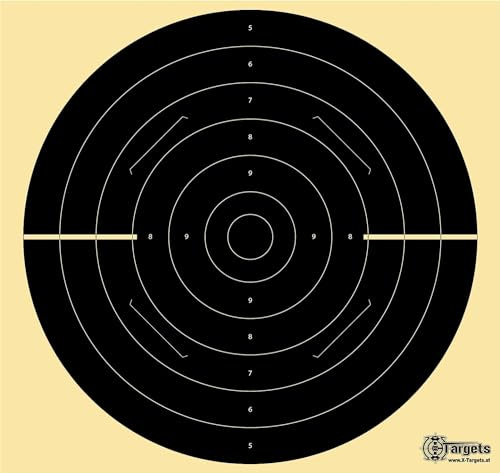 X-Targets Große *Duel Target Xls*/55x52 cm/geschlitzt/Schießscheibenkarton 200 g/m² (5 Stück)