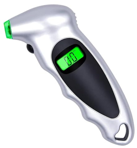Digital Tire Pressure Gauge – Backlit Air Measurement Checker Tool for Bikes, Cars, Trucks - by Hydraulax