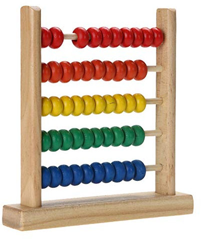 Amasawa Abakus Rechenschieber aus Holz,Abakus Rechenschieber Mathematik HolzSpielzeug,Zum Zählen und Rechnen, Geschenke für Kinder