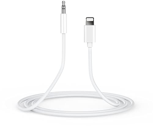 AUX Kabel iPhone, [Apple MFi Certified] Lightning auf Klinkenkabel 3.5mm Klinke Audio Kopfhörer Adpter für iPhone 14/13/12/11/7/7 P/8/8 P/X/XS/XR