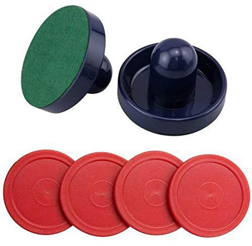 Tongdejing Air Hockey Pushers Pucks Set, Mallet Table Game Accessories Air Hockey Pusher Equipment for Table Hockey Pucks Game