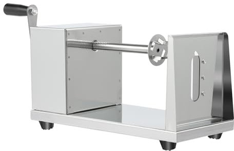 Affettatrice a spirale per patate e patate in acciaio inox