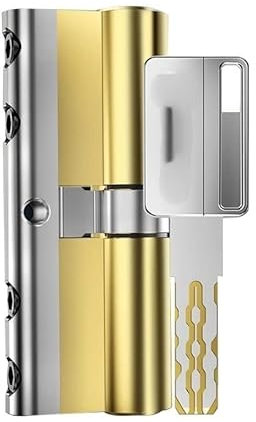 Euro-Zylinderschloss mit Daumenknauf, gängige Standardschließzylinder, Schlüsselschlösser. Zylinderschlösser für Eingangstüren, Außentürschlösser, 8 Schlüssel Schließzylinder (Farbe: 70 mm35add35)