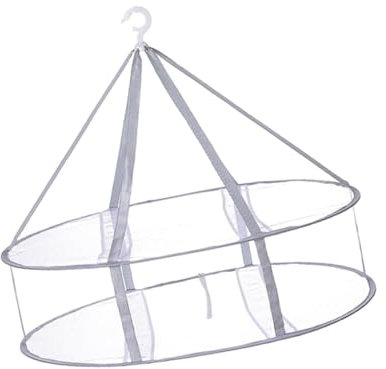 Milageto Rejilla para secar suéteres, Rejilla para secar la Ropa Plegable portátil para Interiores, Exteriores, Calcetines para Traje de baño y Toallas para, 2 Capas