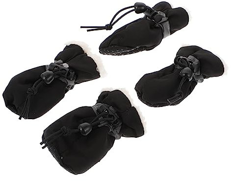 Angoily 4 Schuhüberzüge für Haustiere hundeschuhe Hundepfotenschutz Hundestiefel Pfotenschutz Schneeschuhe für Haustiere Socken Turnschuhe alleiniger Beschützer Outdoor-Schuhe Winter