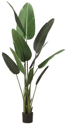 Piante Artificiali Alberi Artificiali Banano Artificiale Grande Albero Finto Verde Paesaggio Piante Artificiali Albero di Simulazione ABS Banano Realizzato con Cura