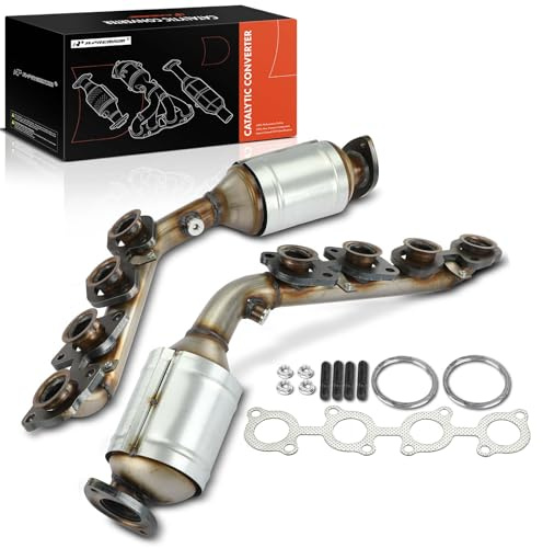A-Premium Left and Right 2-PC Exhaust Manifold Catalytic Converter Kit Direct-Fit Compatible with Toyota 4Runner 2003-2004 4.7L & Lexus GX470 2003-2004 4.7L, EPA Compliant, Replace# 1710450180