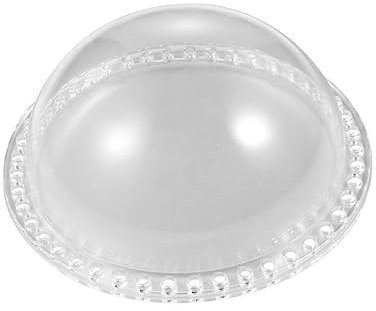 LALAFINA Acrylkuppel für Handgewebte Taschen für Selbstgemacht Taschenmaterial Transparente Hemisphärische Beutelteile mit Bodenplatte aus Acryl mit Verarbeitungsqualität