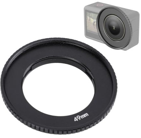 49mm Lens Filter Adapter Ring for Action 4 Action Camera, Snap On Lens Adapter Ring Camera Filter Accessories