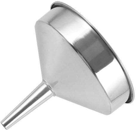 PartyKindom Entonnoir Inox Épais Grand Format 18 Cm Diamètre Large pour Liquide Industriel et Huile Moteur, Entonnoir Acier Voiture Robuste Usage Automobile Professionnel