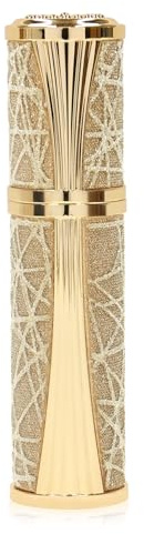 BRARIOS Parfum Zerstäuber für Unterwegs, Mini Reise Parfümzerstäuber, Nachfüllbar Parfüm Abfüller, Perfume Atomizer, Parfümflaschen Leer für Reise (Gold)