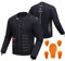IRON JIA'S Chaqueta Moto Protección Hombre 1 protector de espalda (CE-1), 2 protectores de hombros (CE-2), 2 protectores de codos (CE-2) L