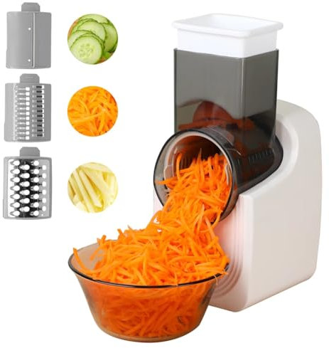 Afforstyle Râpe à Fromage Électrique Multifonction Trancheuse Électrique pour Salade pour Un Usage en Cuisine