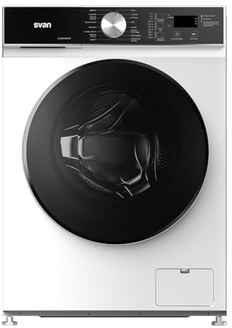 Svan Lavadora 8Kg Carga Frontal Blanco SL8202AIDVB. W, 1200rpm, Motor Inverter, 16 Programas, Función Stop&Go, Clase de Eficiencia Energética A