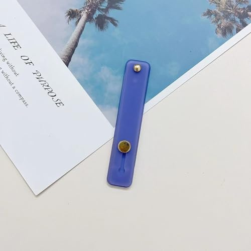 Anybase Cell Phone Grip Holder, Cell Phone Grip Tape, Retractable Finger Strap, Fits Most Smartphones, Dark Purple Blue