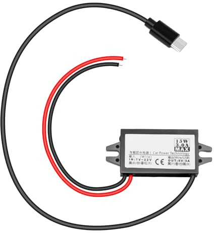 Convertisseur 12V Tourner 5V Binghe Convertisseur Alimentation Abaisseur avec CPT-UL-Type C Sortie Connecteur Adaptateur Convient pour Les Voitures, Les camions, Les navires