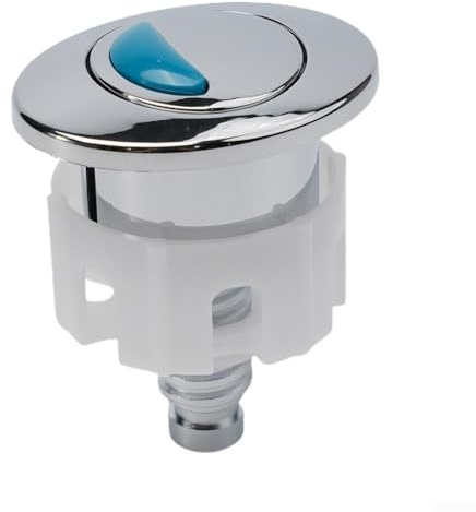 60mm Toilet Flush Button For Cistern Tank Toilet Flush System, Dual Flush Toilet Push Button, 304 Stainless Steel Spring For Leak Prevention, Chrome Finish Cistern Push Replacement