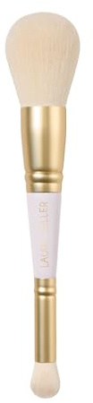 LAURA GELLER NEW YORK Cosmetic Professional Makeup Brushes - Cruelty-Free - 21 Dual-Ended Cheek + Eyeshadow Brush