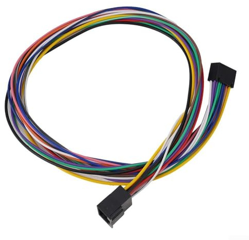 Arnés de cables ISO de radio estéreo de coche de 16 pines, cable de extensión de 40 cm para reproductor Android, cableado de interfaz de audio, ajuste de alta universalidad, fácil instalación