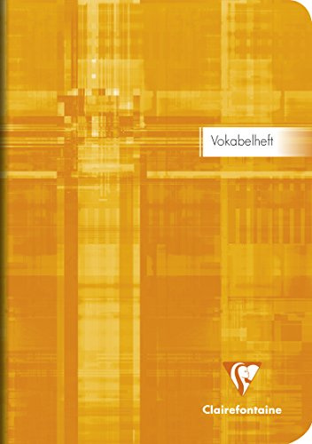 Clairefontaine 36879C - One Vocabulary Notebook, DIN - Dimensions: A5 14.8 x 21 cm, Lined with 1 Central Margin, 90g, 64 Pages, Assorted Colours, 1 Piece