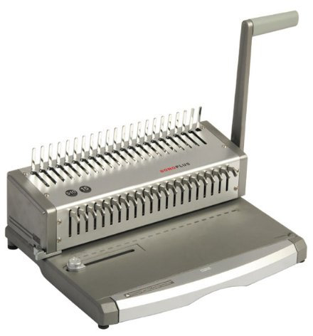Plastik Bindegerät Bono Plus, stanzt bis 15 Blatt, bindet bis 470 Blatt, Metallkonstruktion, für A5, A4, ..