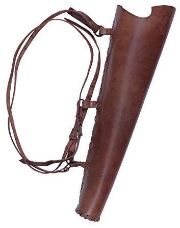 Battle-Merchant Köcher aus Leder, braun