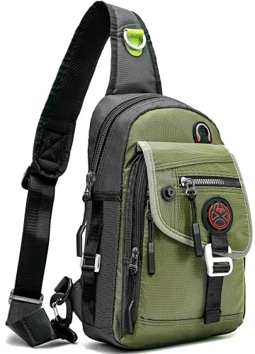 NICGID Sling Bag Chest Shoulder Backpack Crossbody Bags for Tablet Laptop Outdoor Hiking Men Women