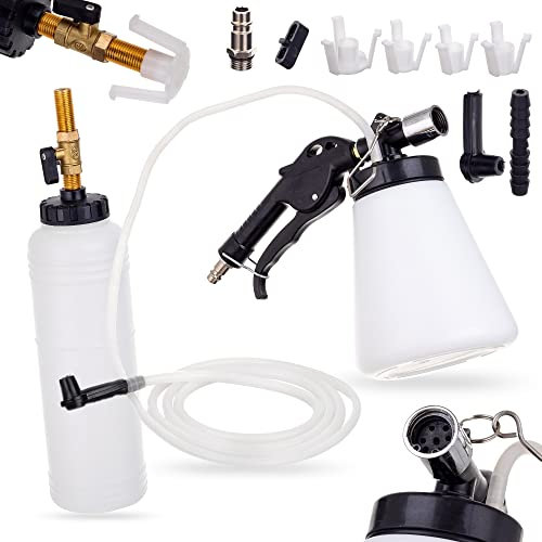 TC TECHNIC Sistema di spurgo Frizione Freno Auto KASTOR, Pompa a Vuoto, Cambio Liquido Freni One-Man, 90-120 psi, compressore richiesto