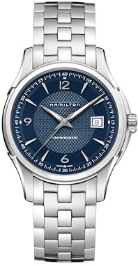 Hamilton Watch Analog schweizisk automatisk klocka för män med rem i rostfritt stål H32515145, BLÅ, Klassisk