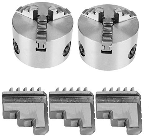 Mandril de mandíbula interior K11-80 de 3 piezas, mandril de torno de 5, mandril de torno de metal autocentrante, herramienta de procesamiento de metal de 3 mandíbulas, pie de mandíbula