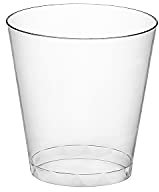 Party Essentials Disposable Hard Plastic Shot Shooter Glasses/Tasting Cups, 50 Count (Pack of 1), 1.5-Ounce Clear