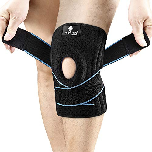 NEENCA Kniestütze mit Patella Gel Pads & Feder Seitenstabilisatoren,Kniebandage für Knieschmerz,Geschwollen,Meniskusriss, Arthritis, Gelenkschmerzlinderung, ACL,PCL,MCL