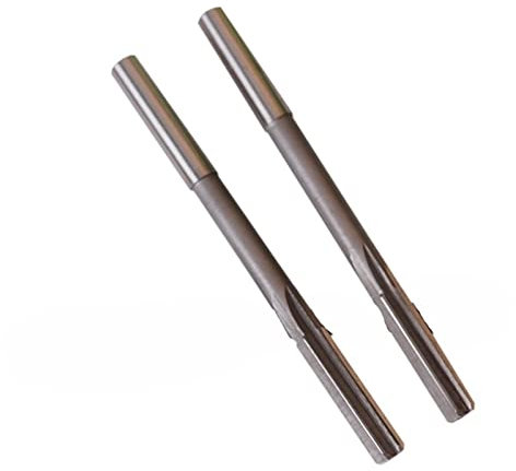 AHSKY-Reamer, 2pcs/Set 4.5mm 5mm 5.5mm 6mm 6.5mm Cutting Dia HSS High Speed Steel Straight Shank Machine Rotating Tool Milling Cutter Chucking Reamer (Head Diameter : 2Pieces 6.5mm)