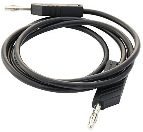 Messleitung, schwarz, 1 m, 60 V, 32 A, Bananen-Messleitungen, 1 Stück, 934063100