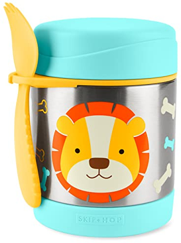 Skip Hop Zoo Lion - Tarro de comida, multicolor