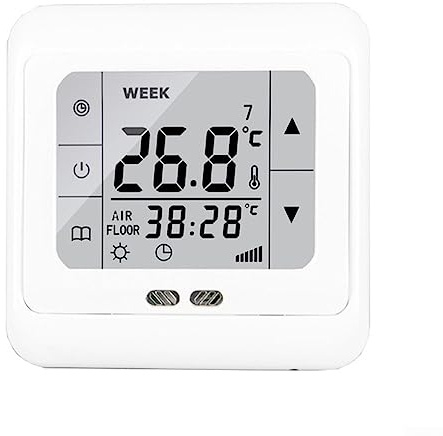 RANRAO Digitales Raumthermostat Fußbodenheizung Elektroheizung Progammable Unterflurtemperaturregler Heizung Thermostat Touchscreen Bodensensor