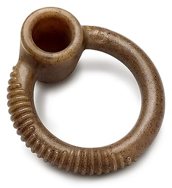 Benebone Ring Durable Dog Chew Toy for Aggressive Chewers, Real Bacon, Made in USA, Small