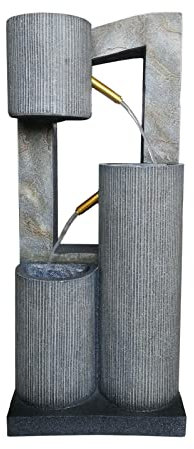 Fuente de Agua para jardín al Aire Libre, columnas de vertido, Fuente de Agua para jardín, Fuente para Exteriores, cascadas de pie, Fuentes para Patio de casa Decoration